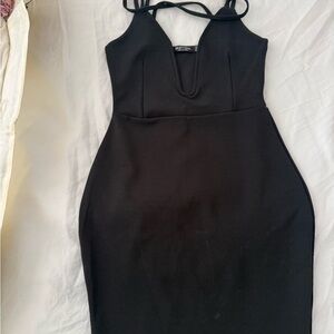 Nasty Gal Black Strapless Dress